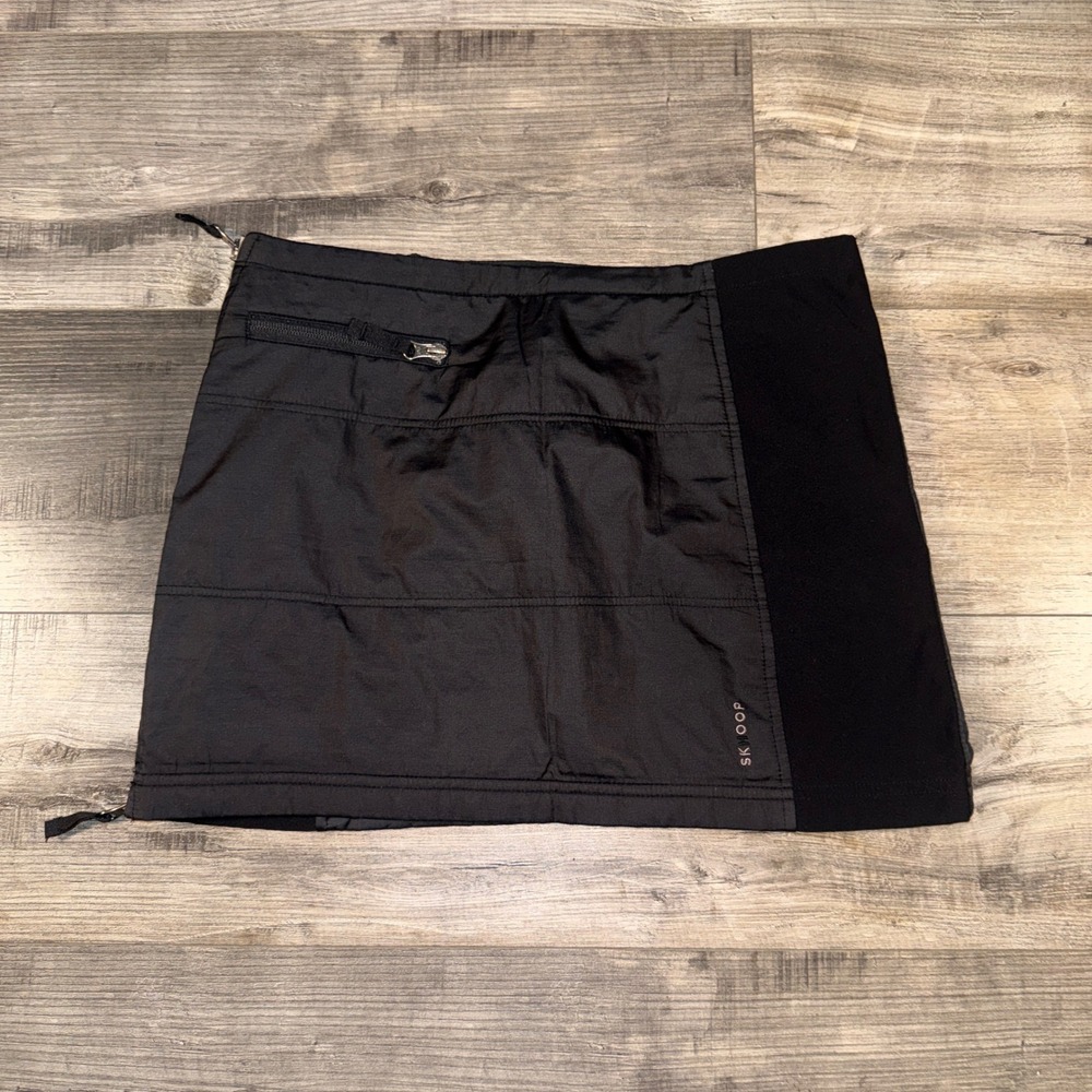Skhoop Womens Black‎ Insulated Skirt Full Zip Outdoor Hiking Size S